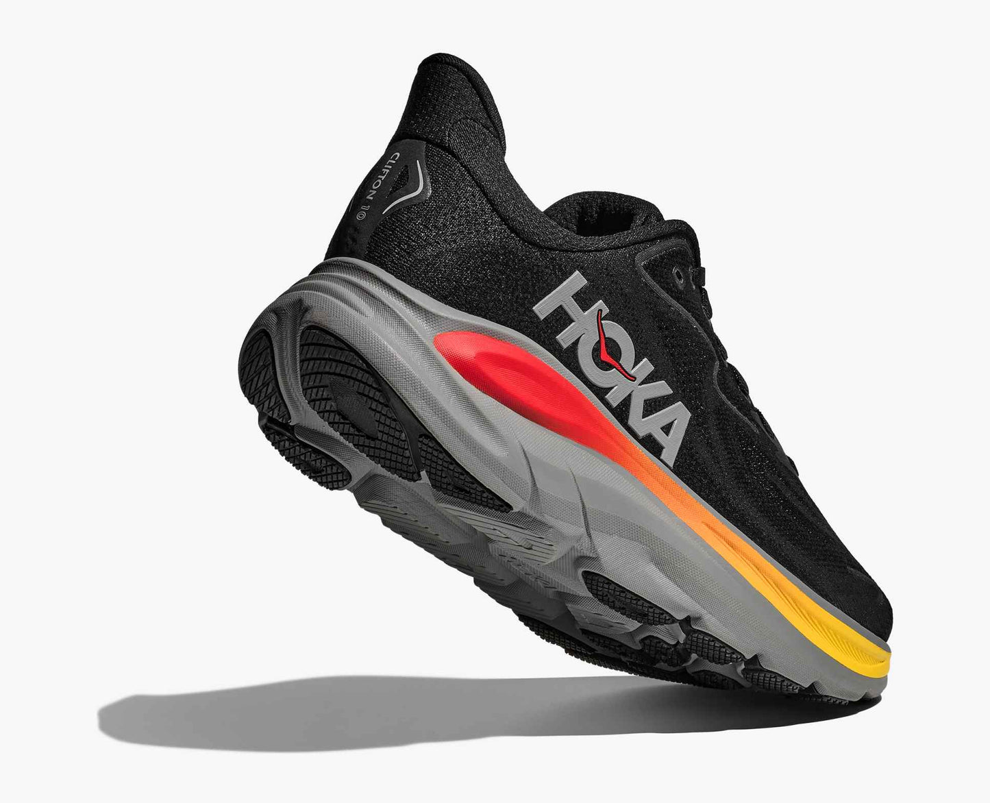 HOKA Clifton 10 black galactic grey