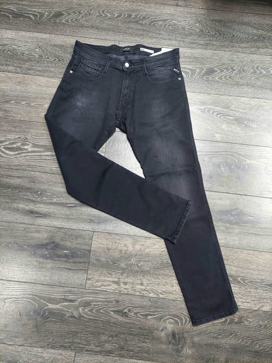 Replay- Jeans slim fit Anbass power strech Black