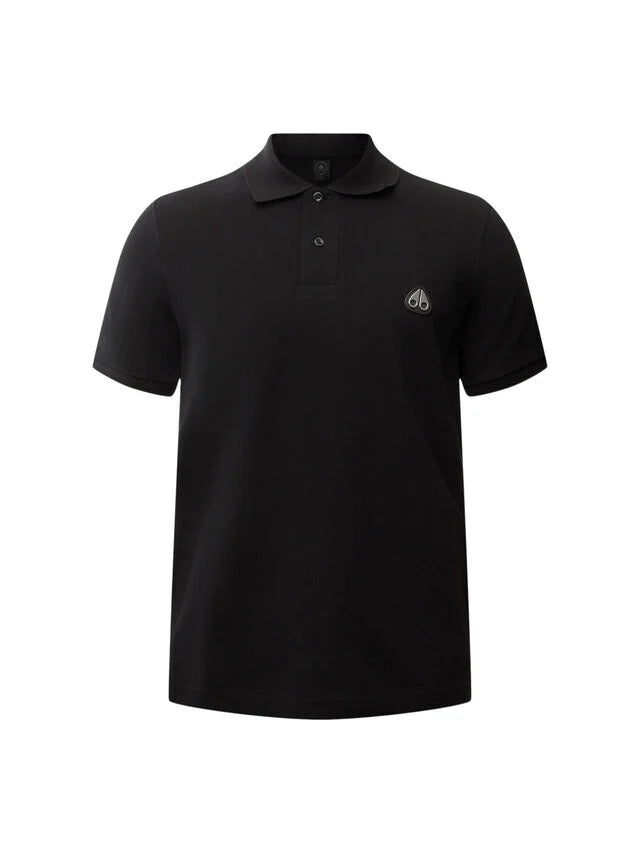 Moose Knuckles 3 Button polo-black