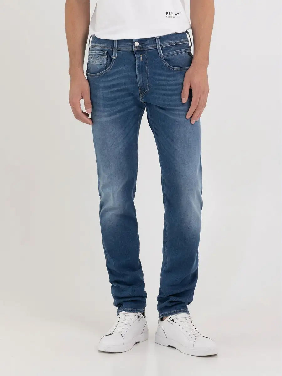 Replay- Jeans slim fit Anbass hyperflex eco plus blue