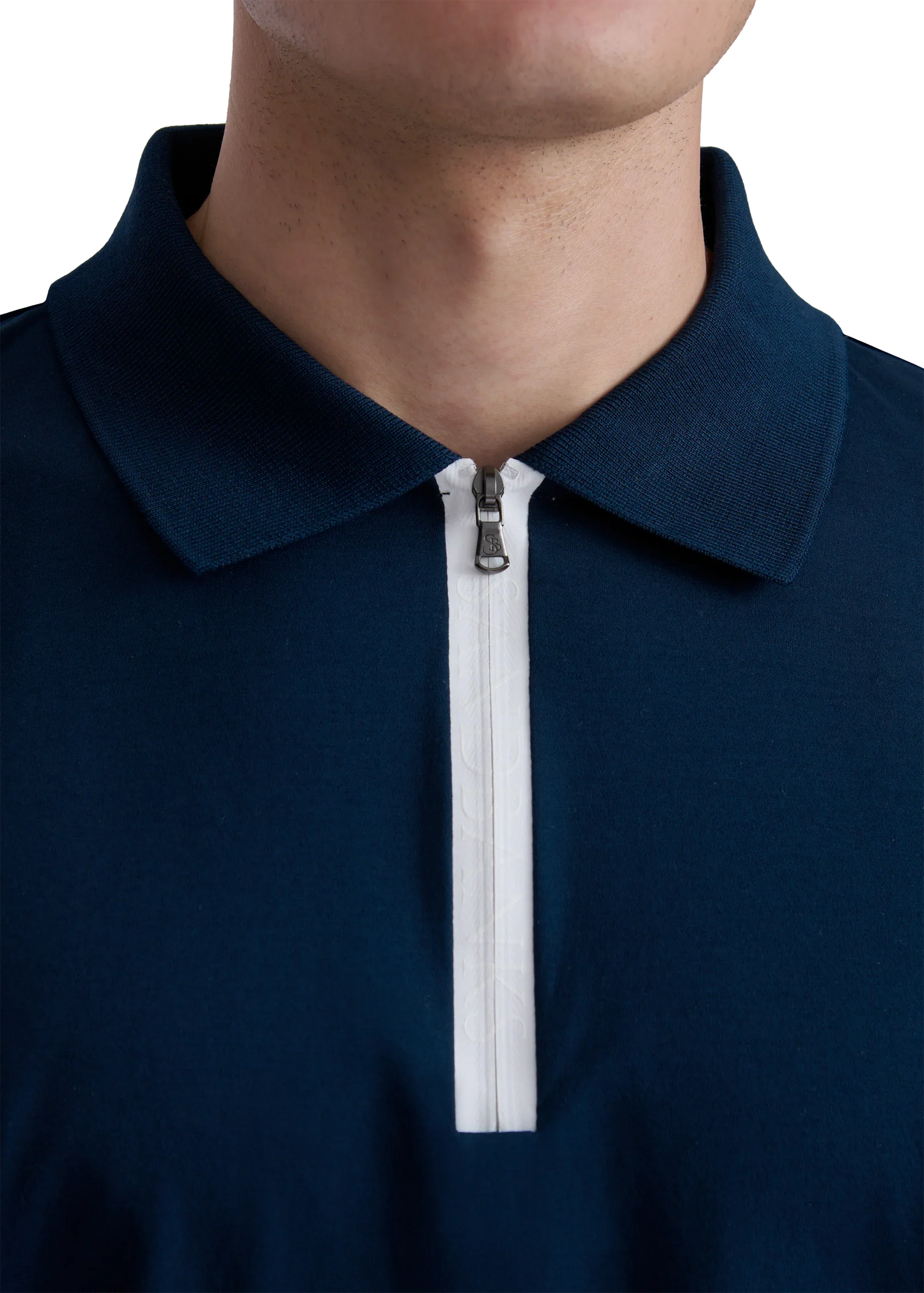Sandbanks Silicone Zip Polo Shirt long sleeve
