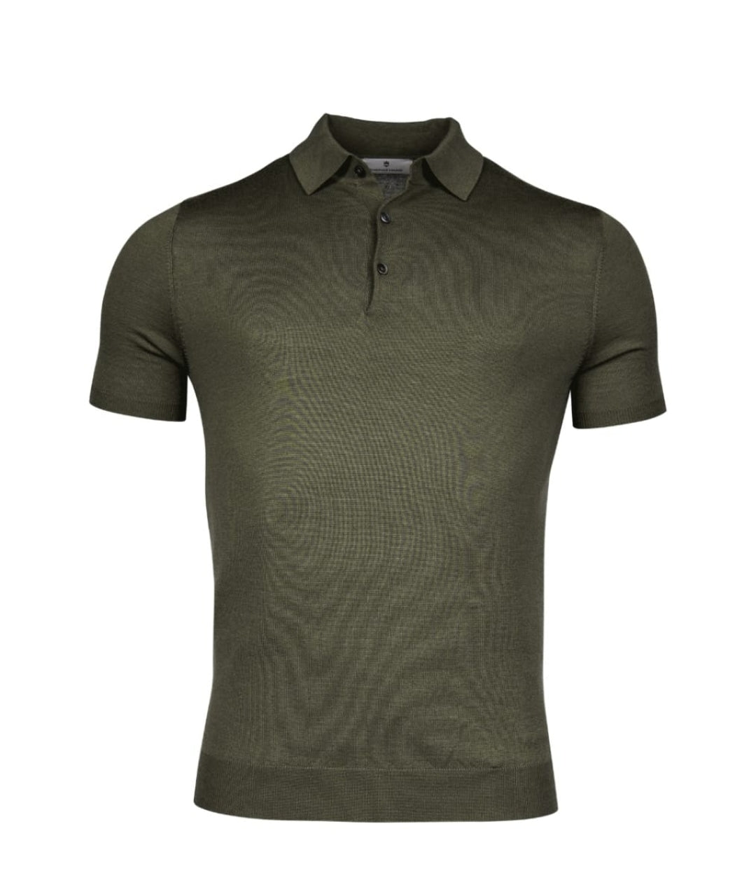 Thomas Maine Fine Merino 3 Button Short Sleeve Polo Shirt