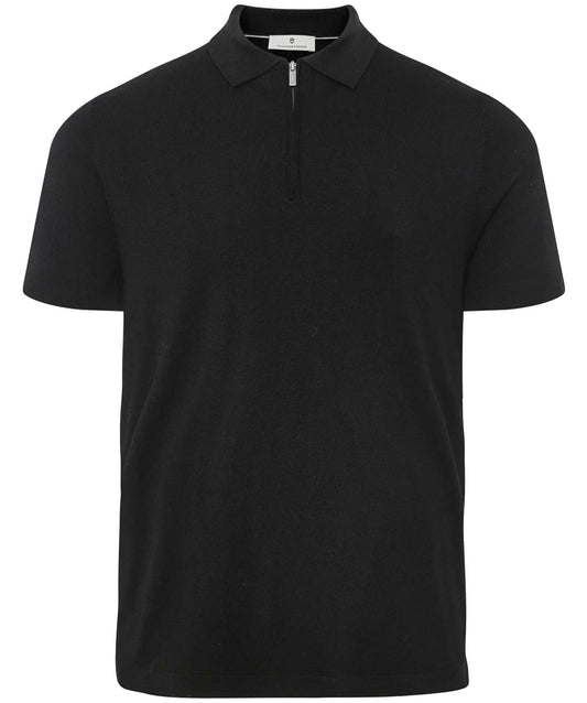 Gran Sasso fine knit zip polo's