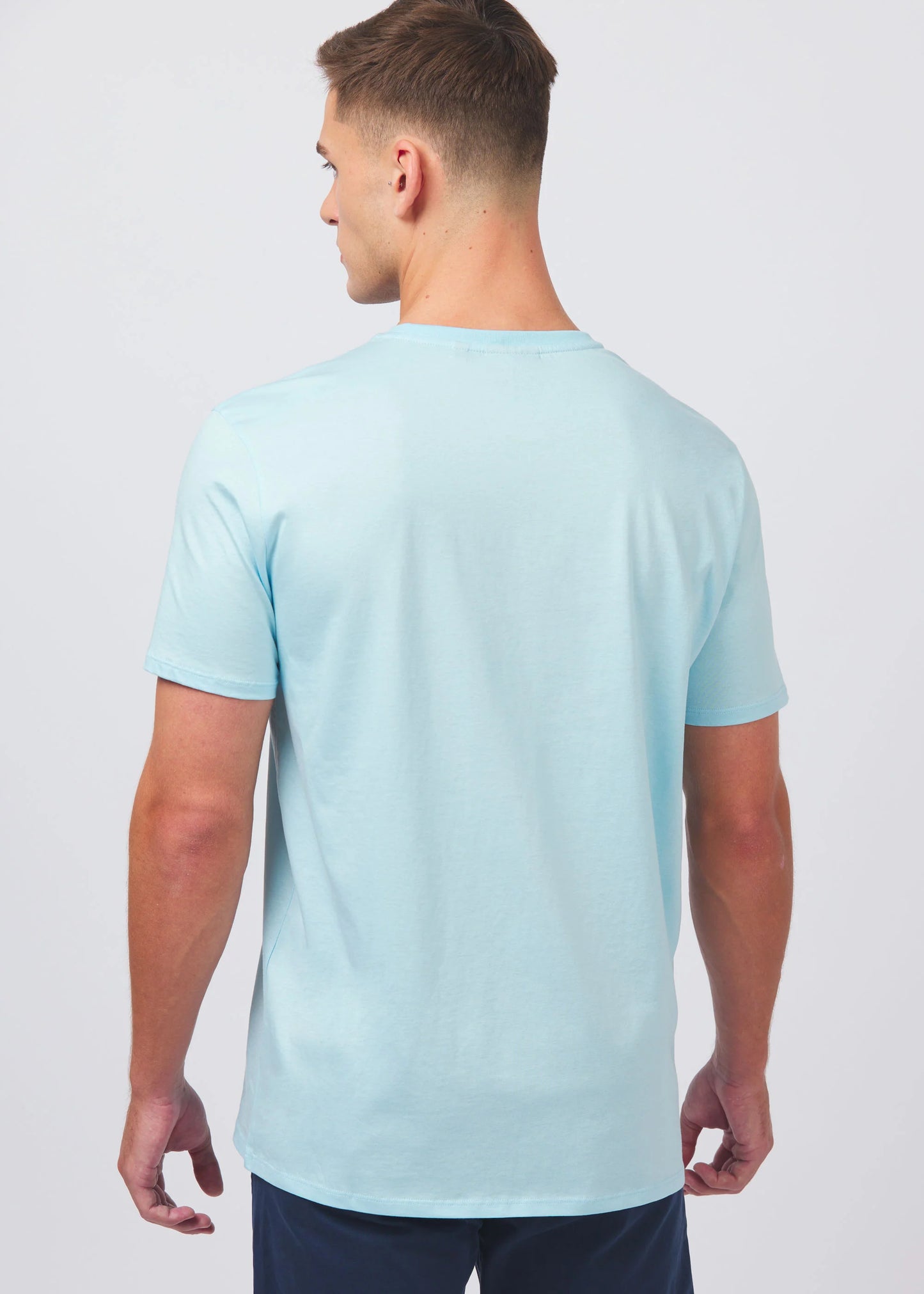 Sandbanks Badge Logo T-Shirt - Crystal Blue