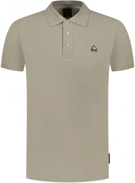 Moose Knuckles 3 Button polo-sand