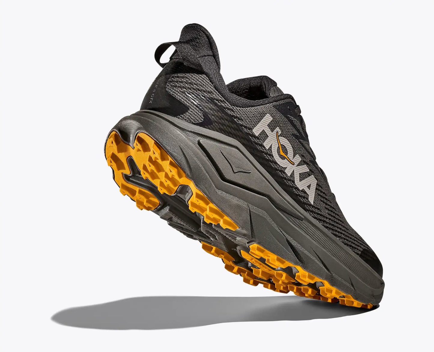 HOKA challenger 8 GTX grey/yellow