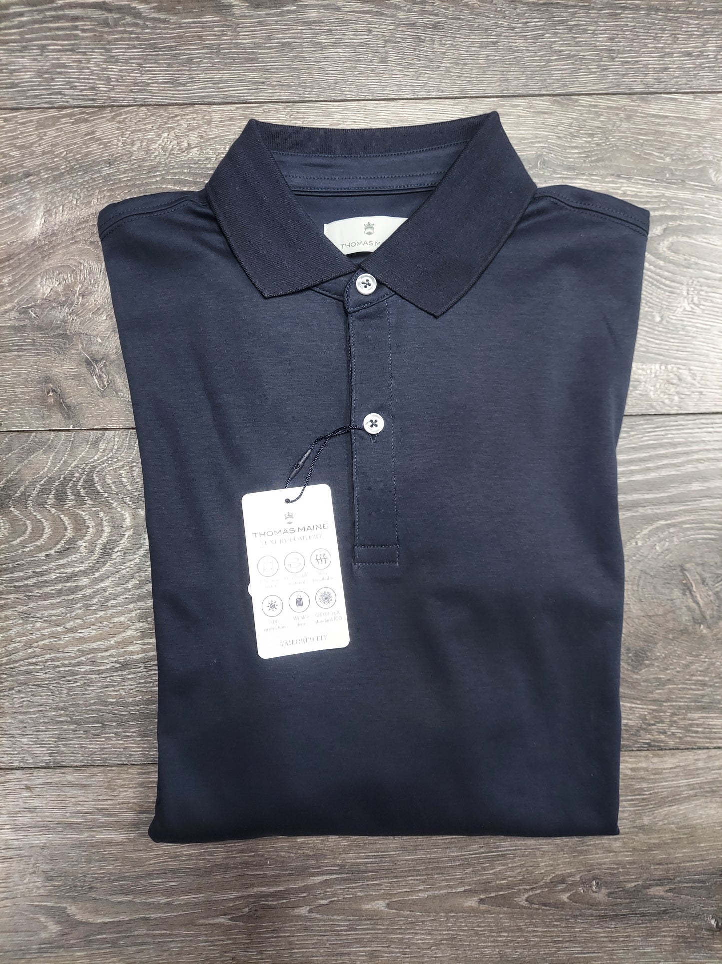 Thomas Maine long Sleeve polo