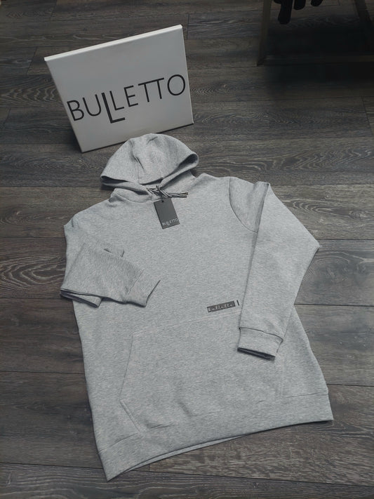 Bulletto label hoodie - Marl /grey, black