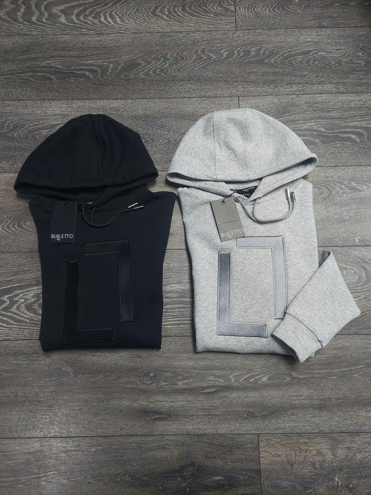 Bulletto original hoodie - Marl /grey, black