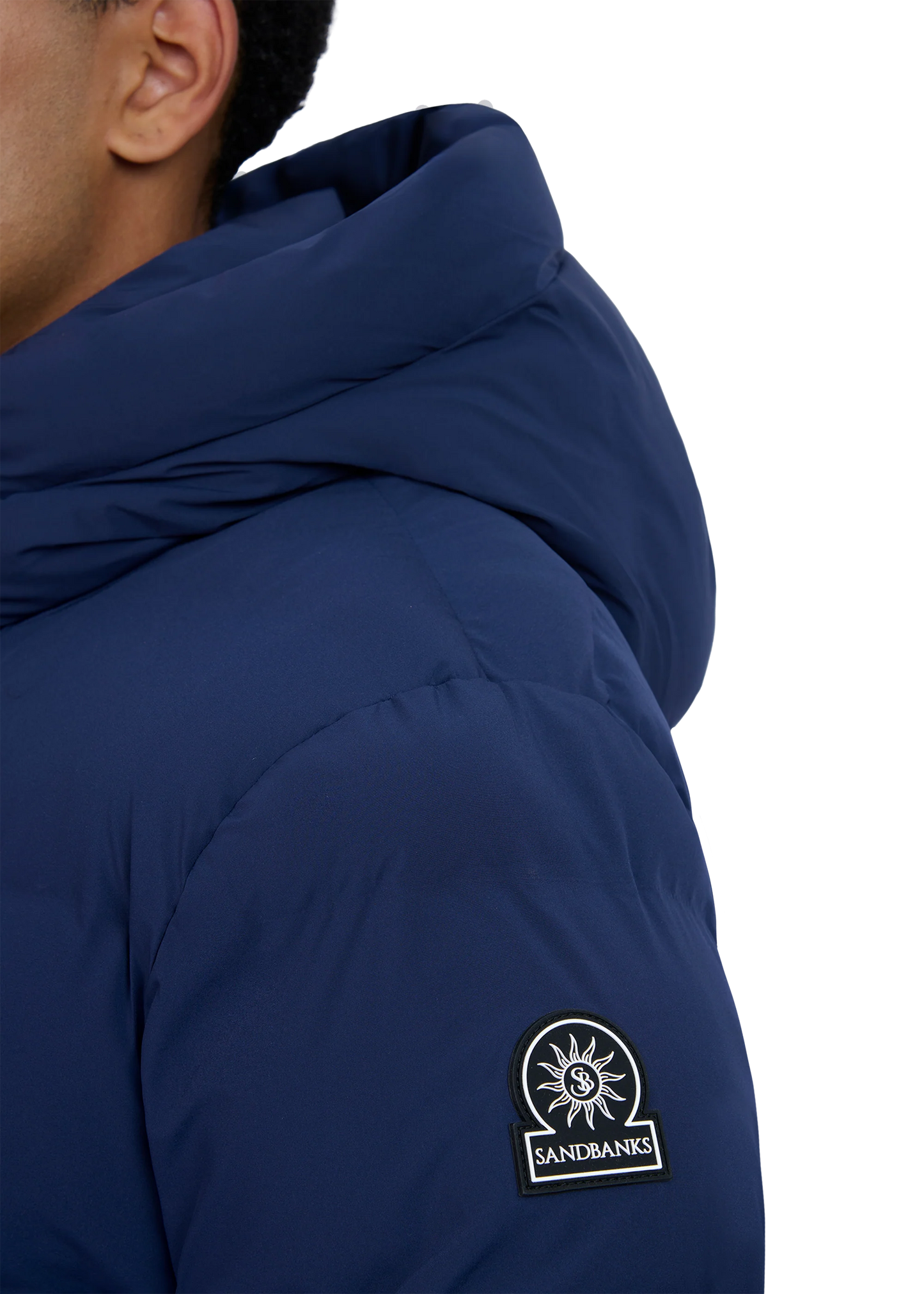 Sandbanks banks waterproof puffer jkt navy