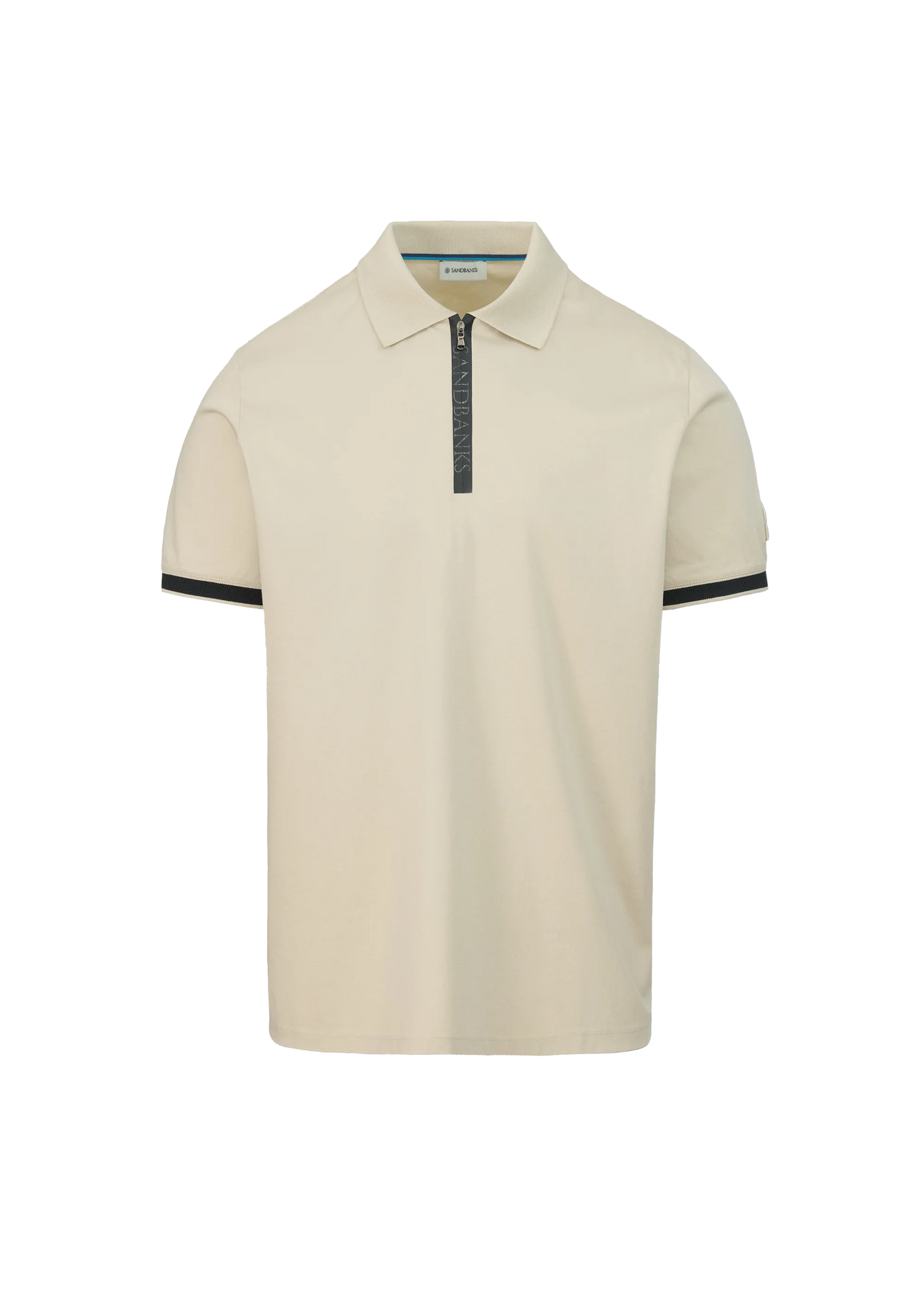 Sandbanks Silicone Zip Polo Shirt