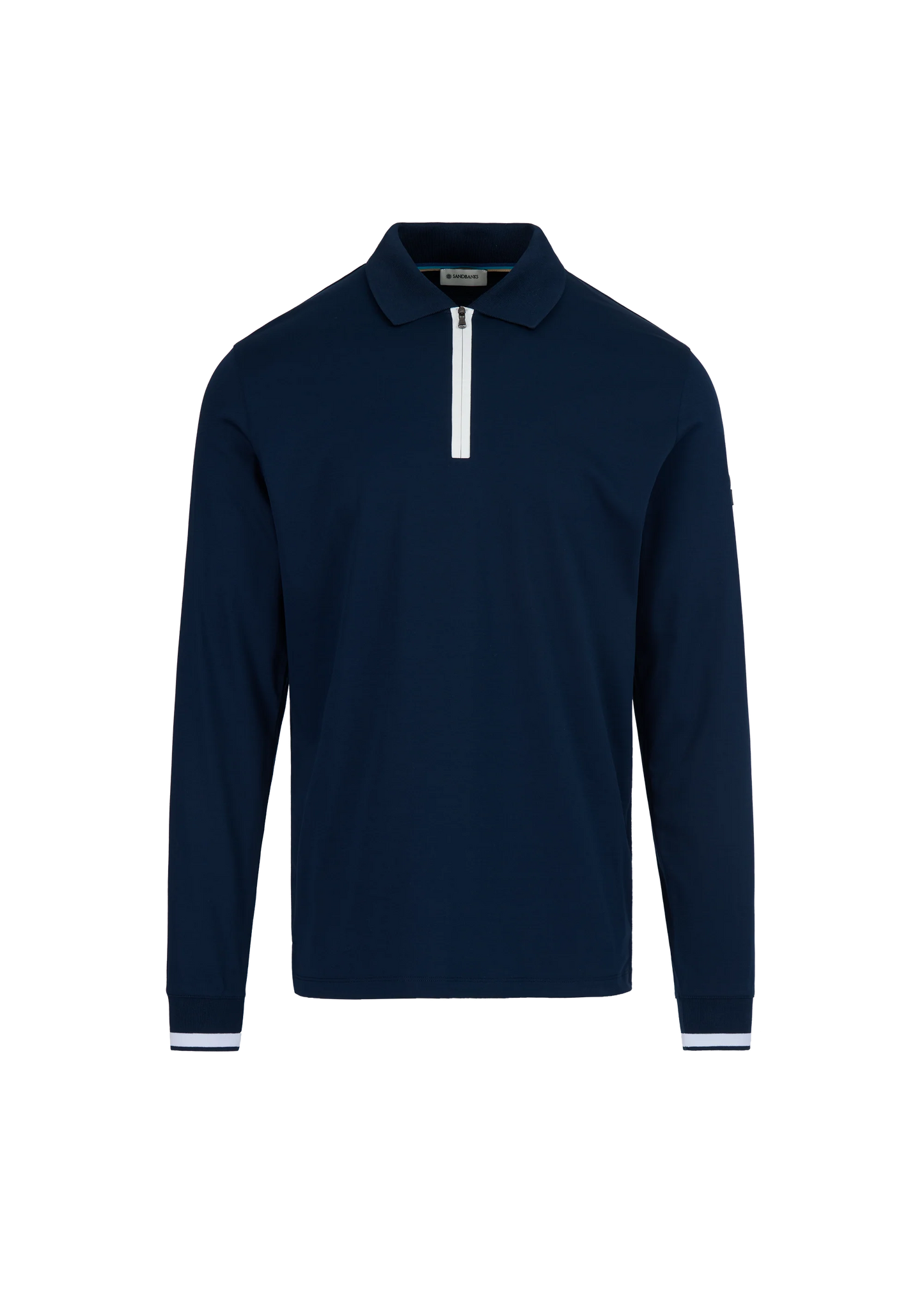 Sandbanks Silicone Zip Polo Shirt long sleeve