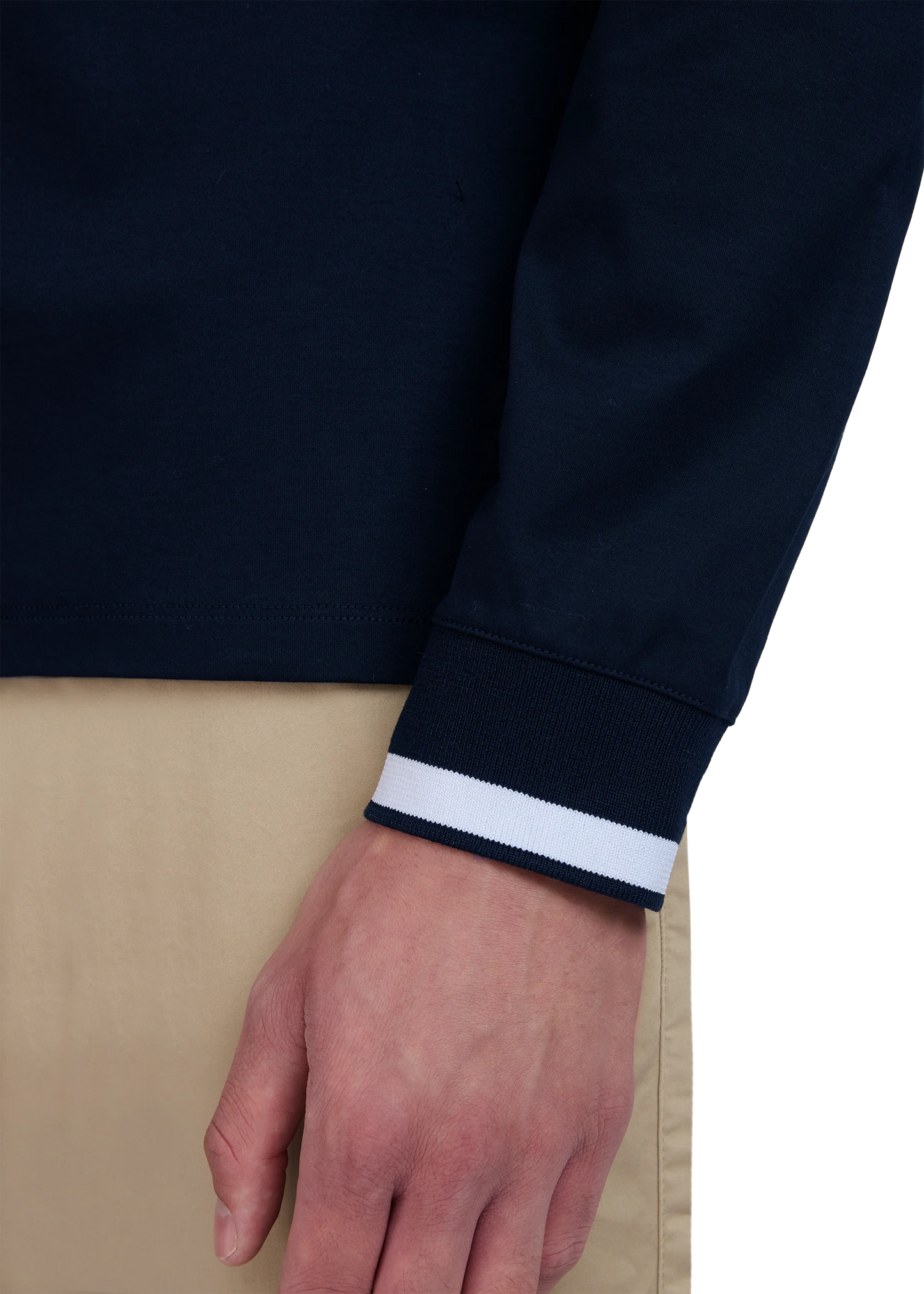 Sandbanks Silicone Zip Polo Shirt long sleeve