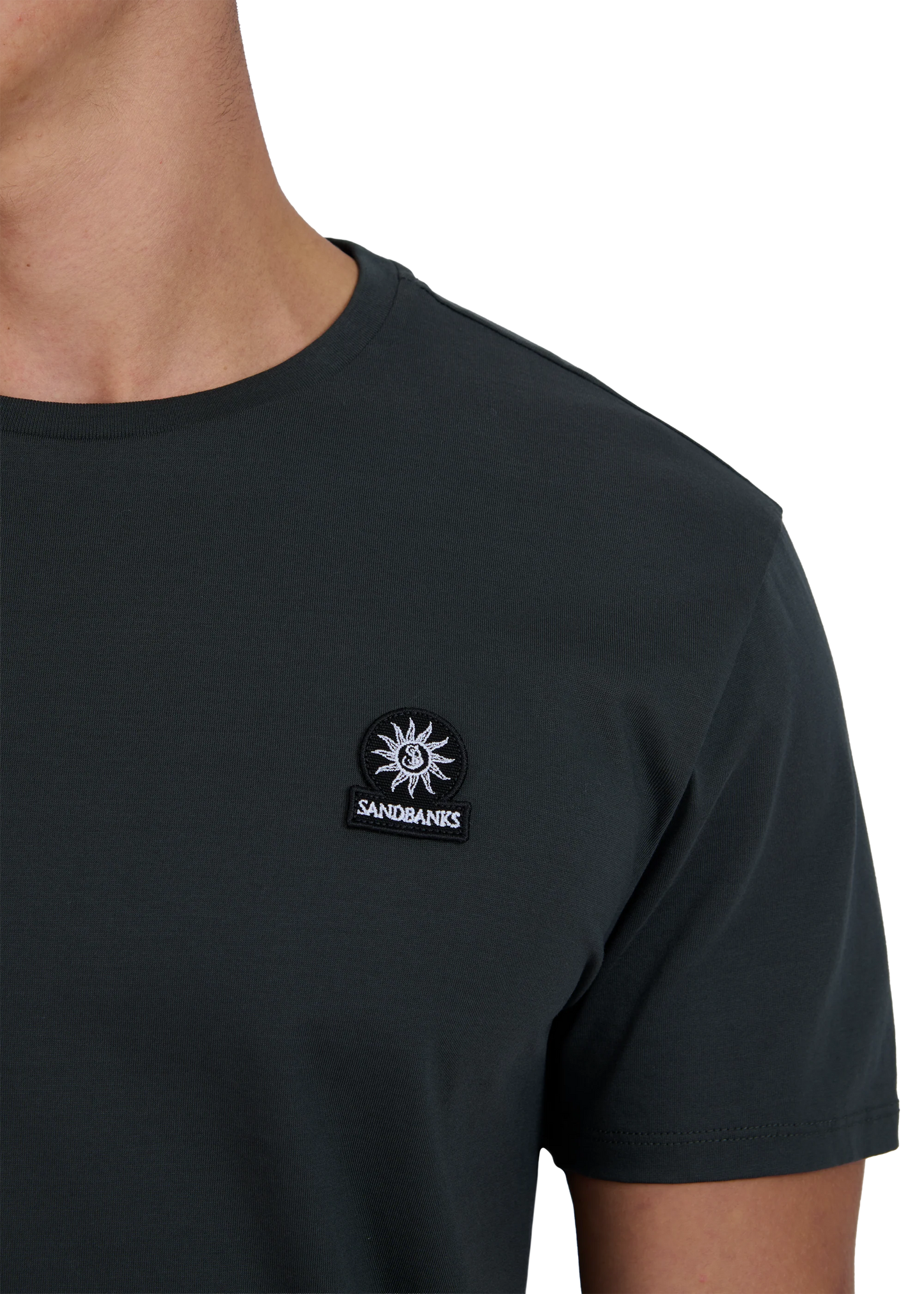 Sandbanks Badge Logo T-Shirt (anthracite)
