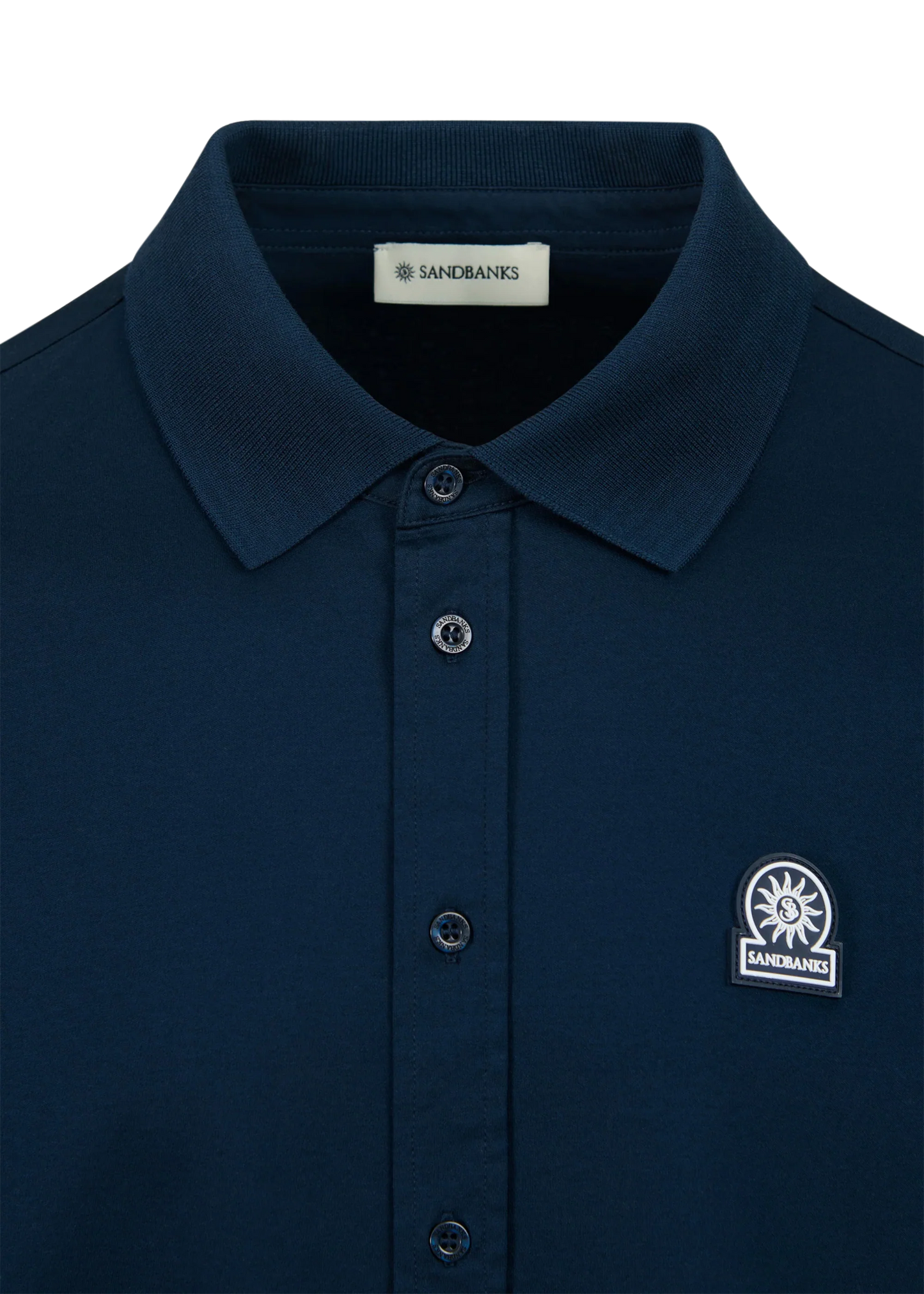 Sandbanks full button interlock polo