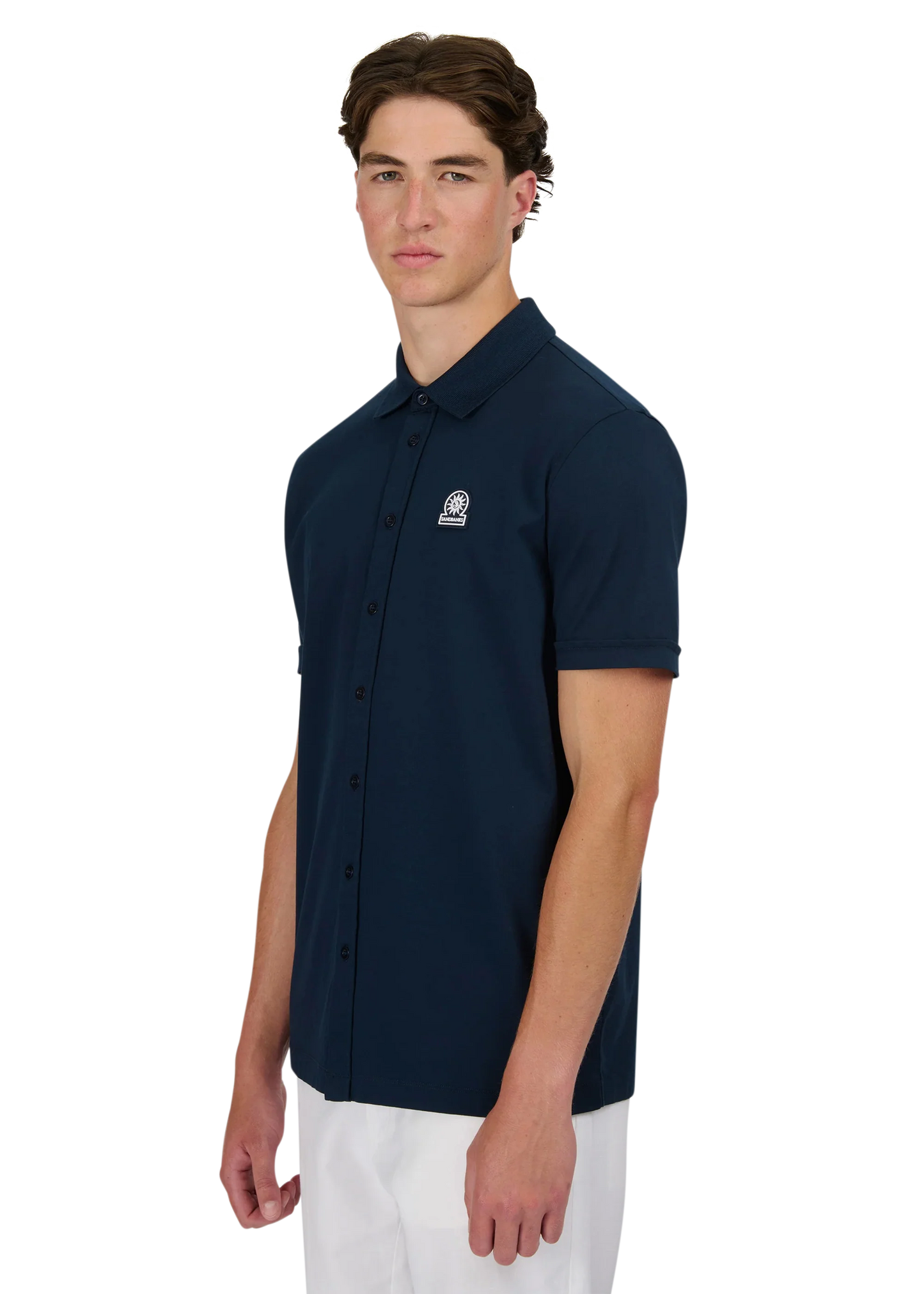 Sandbanks full button interlock polo