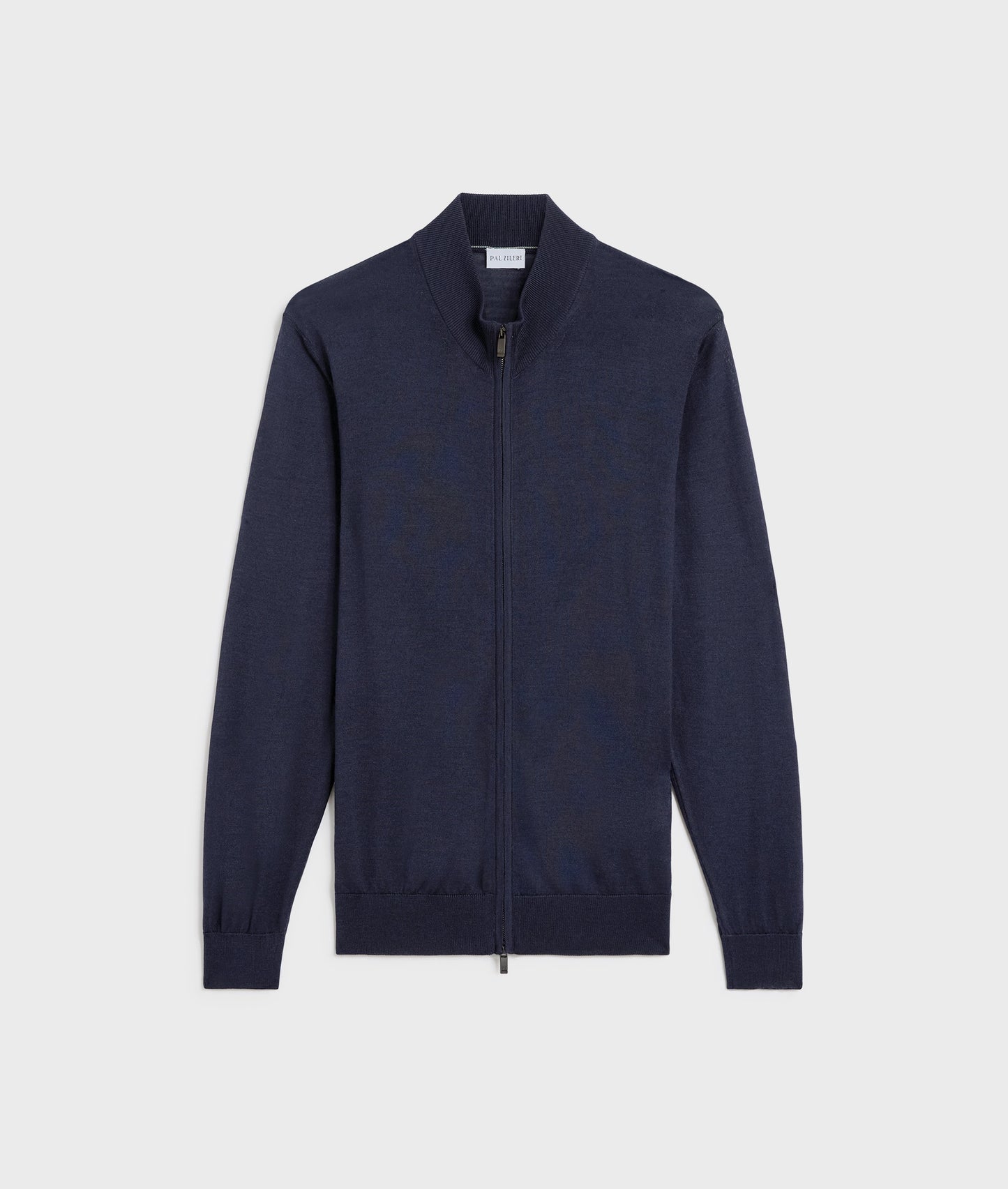 Pal Zileri zip polo fine knit long sleeve