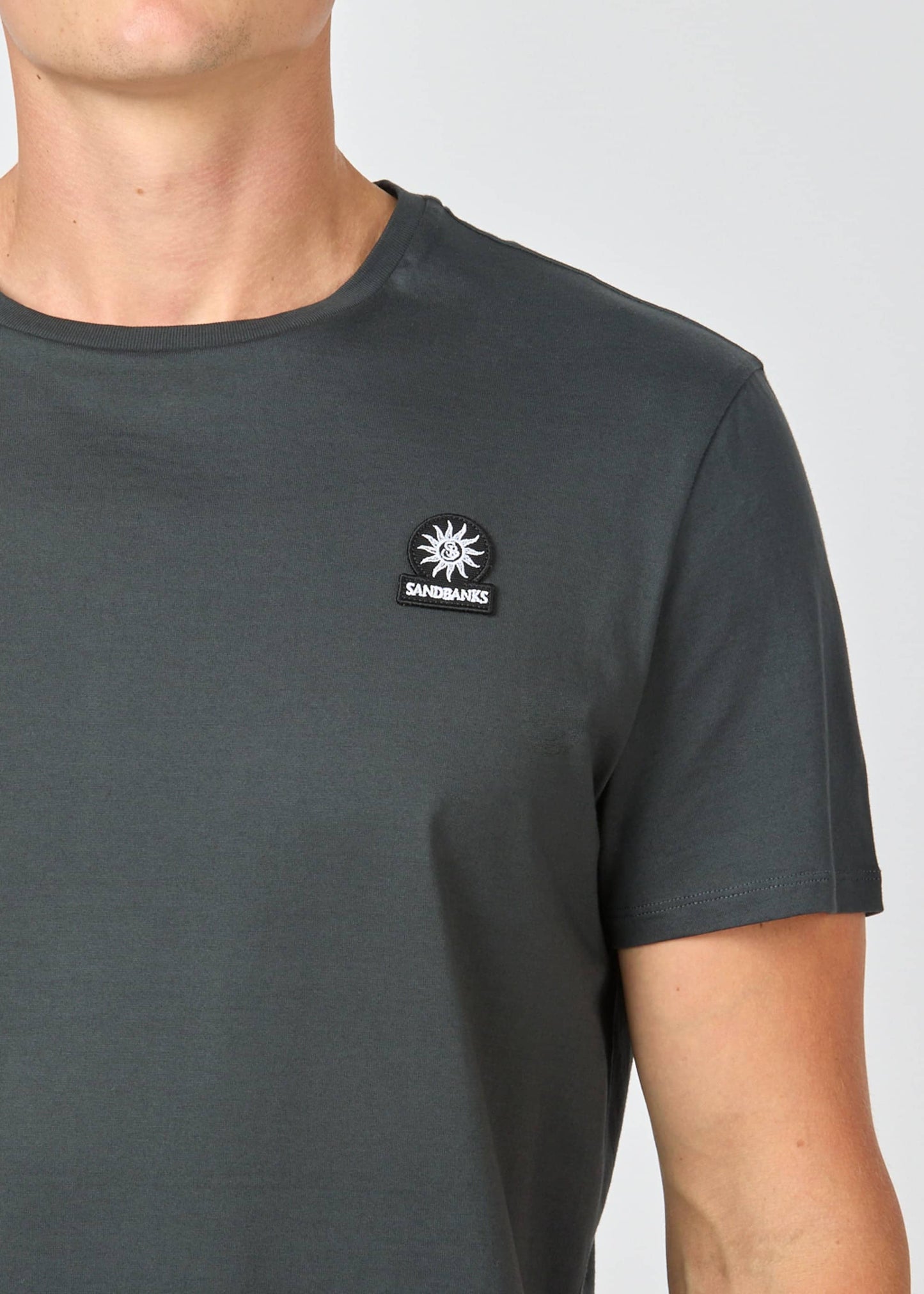 Sandbanks Badge Logo T-Shirt -anthracite