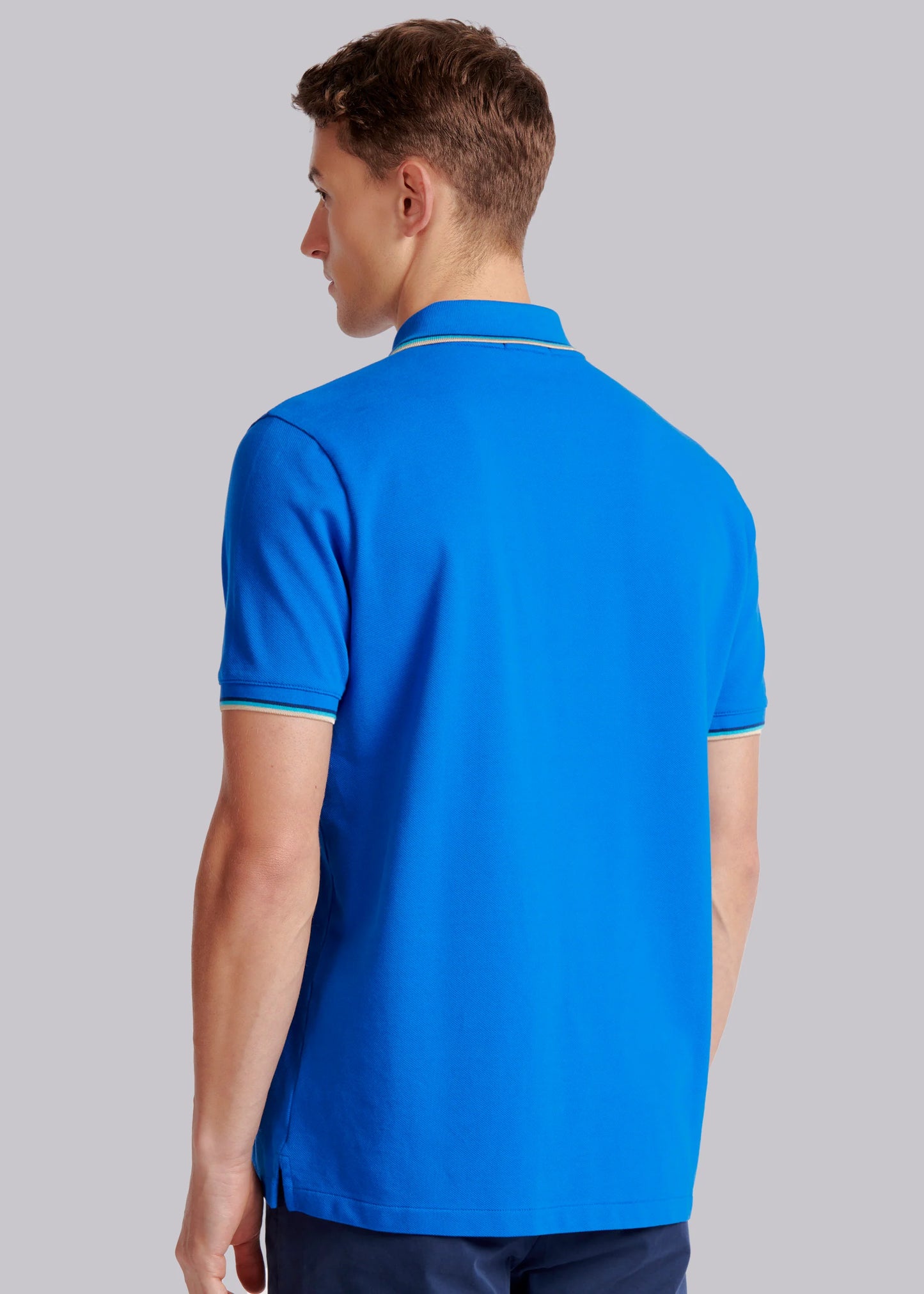 Sandbanks Badge Logo Pique Polo Shirt -Nautical Blue